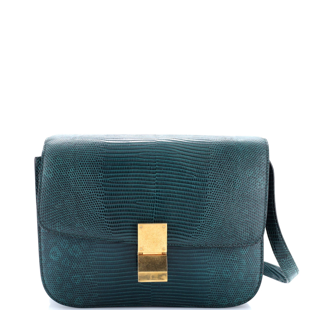 Classic Box Bag Lizard Medium
