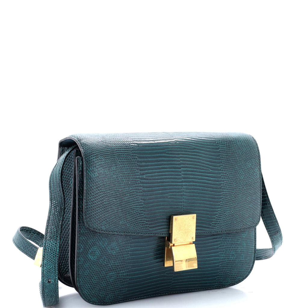 Classic Box Bag Lizard Medium