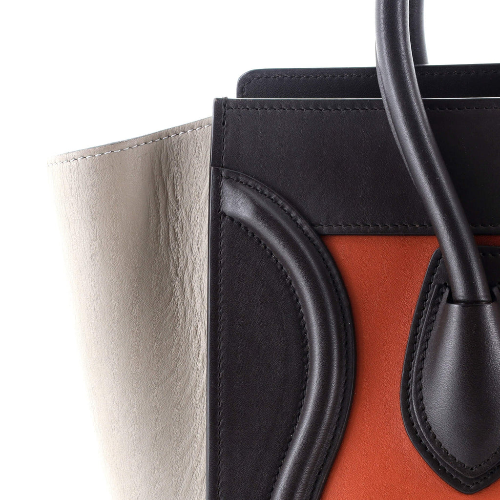 Luggage Bag Smooth Leather Micro