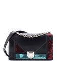 Diorama Flap Bag Sequin Embellished Lambskin Medium