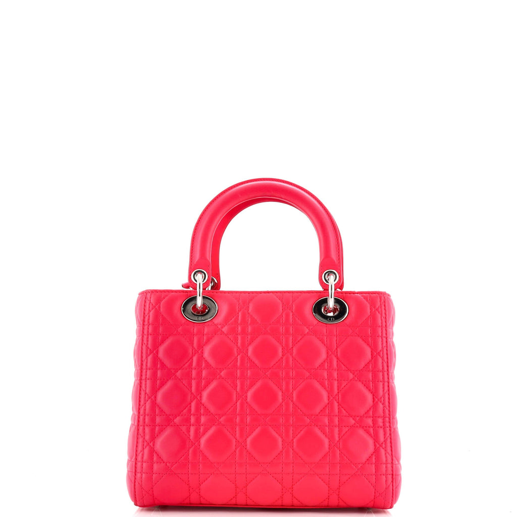 Lady Dior Bag Cannage Quilt Lambskin Medium