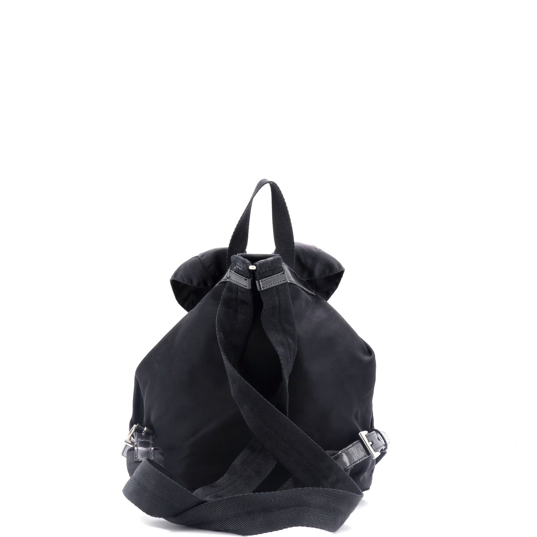 Vela Double Front Pocket Backpack Tessuto with Saffiano Leather Small
