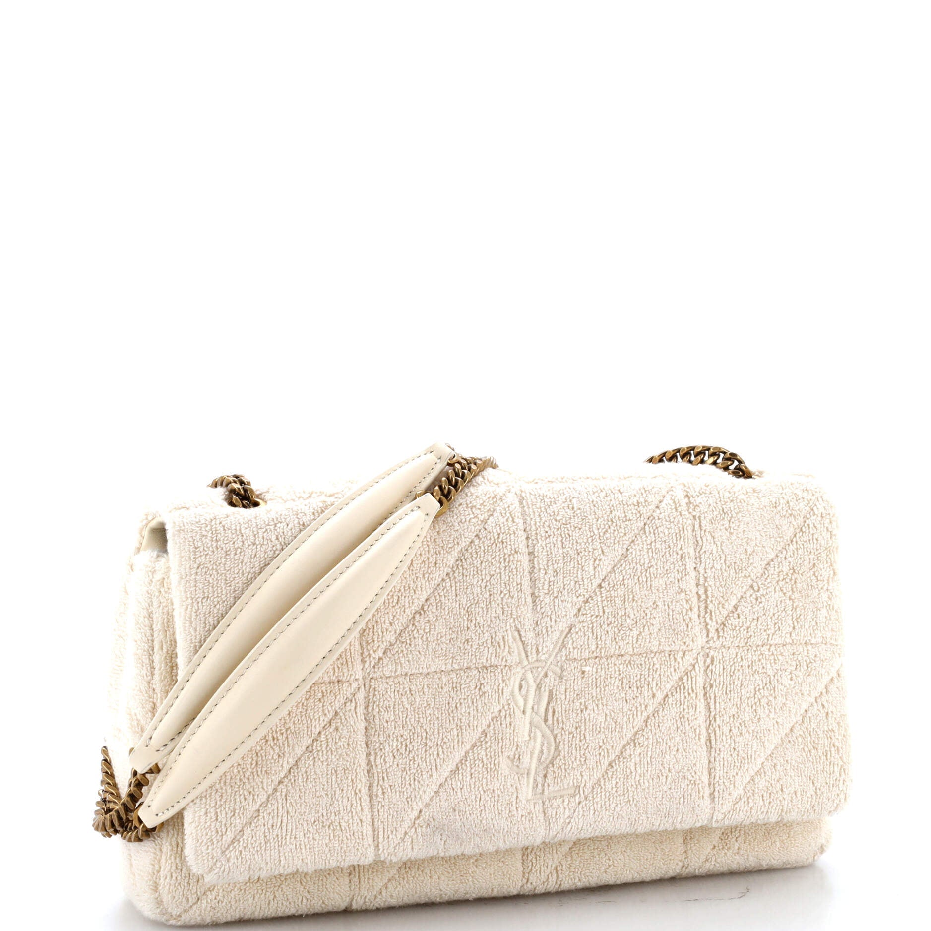 Jamie Baguette Shoulder Bag Quilted Terry Cloth Medium