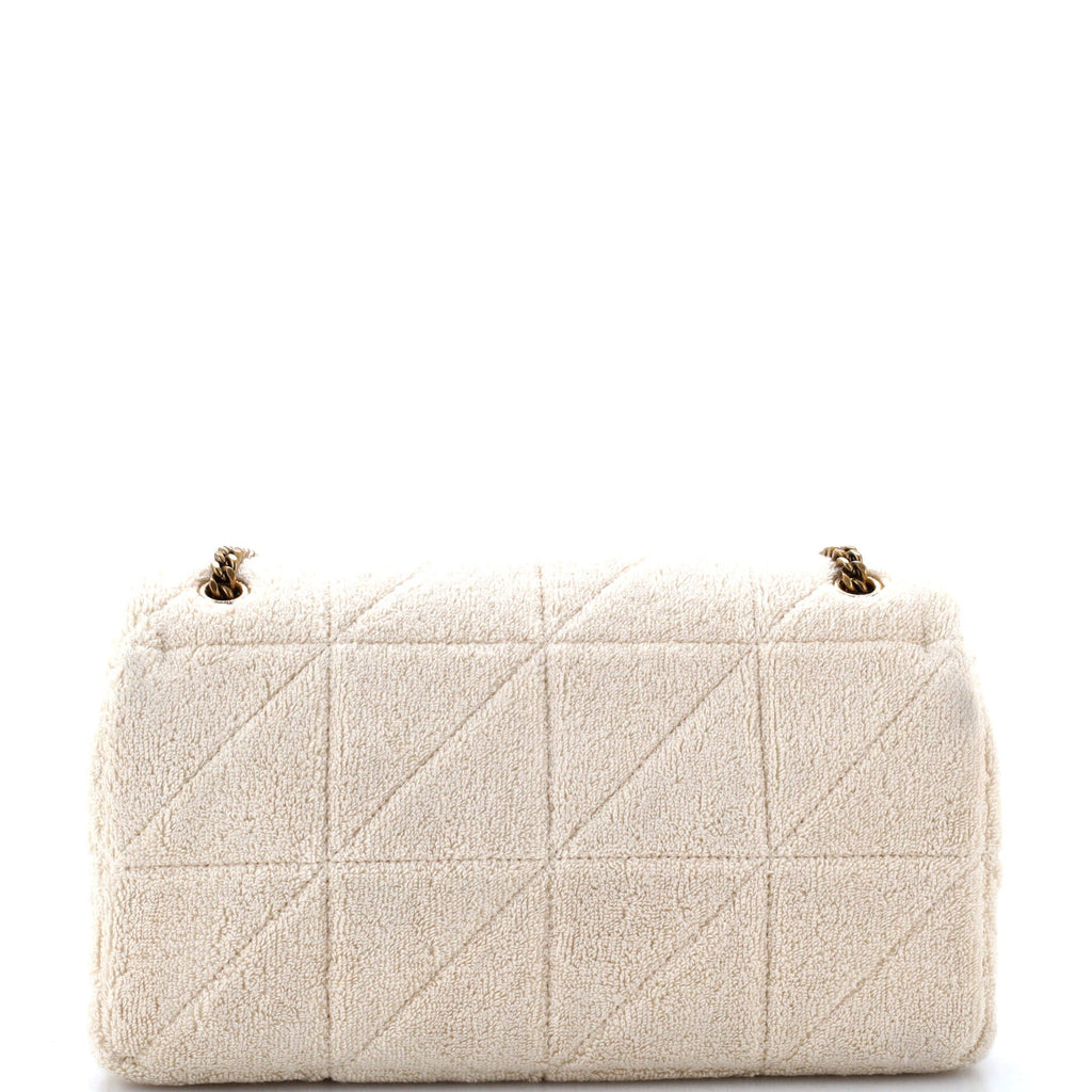 Jamie Baguette Shoulder Bag Quilted Terry Cloth Medium