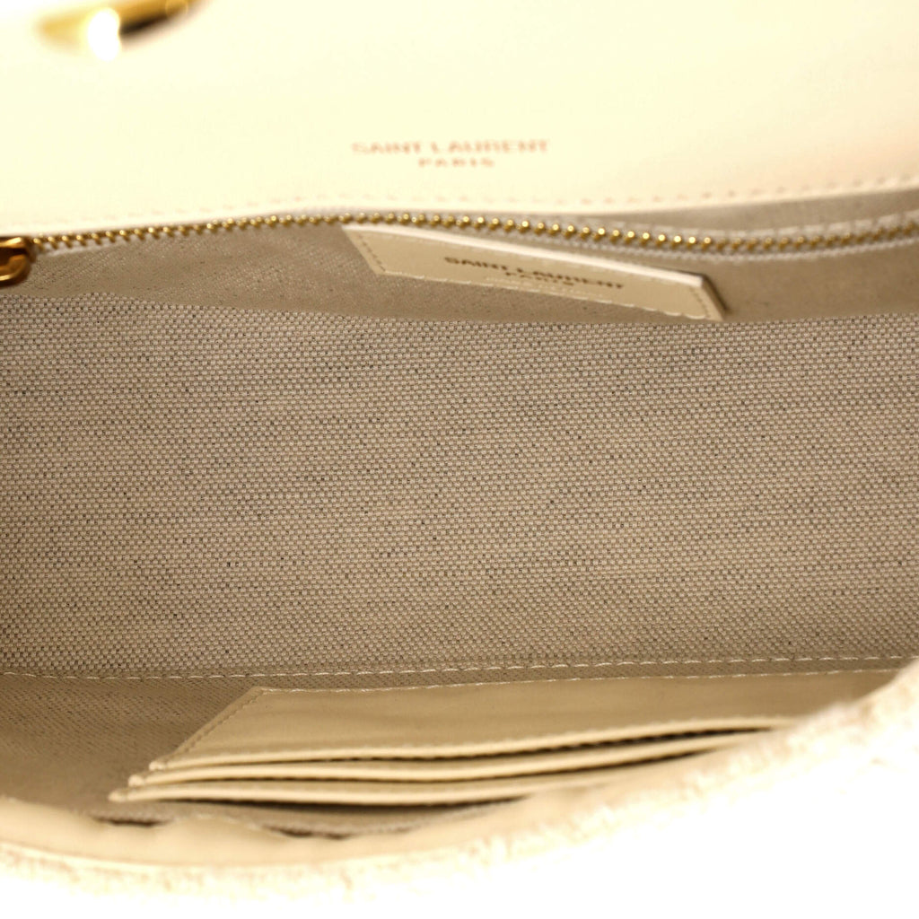Jamie Baguette Shoulder Bag Quilted Terry Cloth Medium