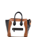 Tricolor Luggage Bag Leather Micro