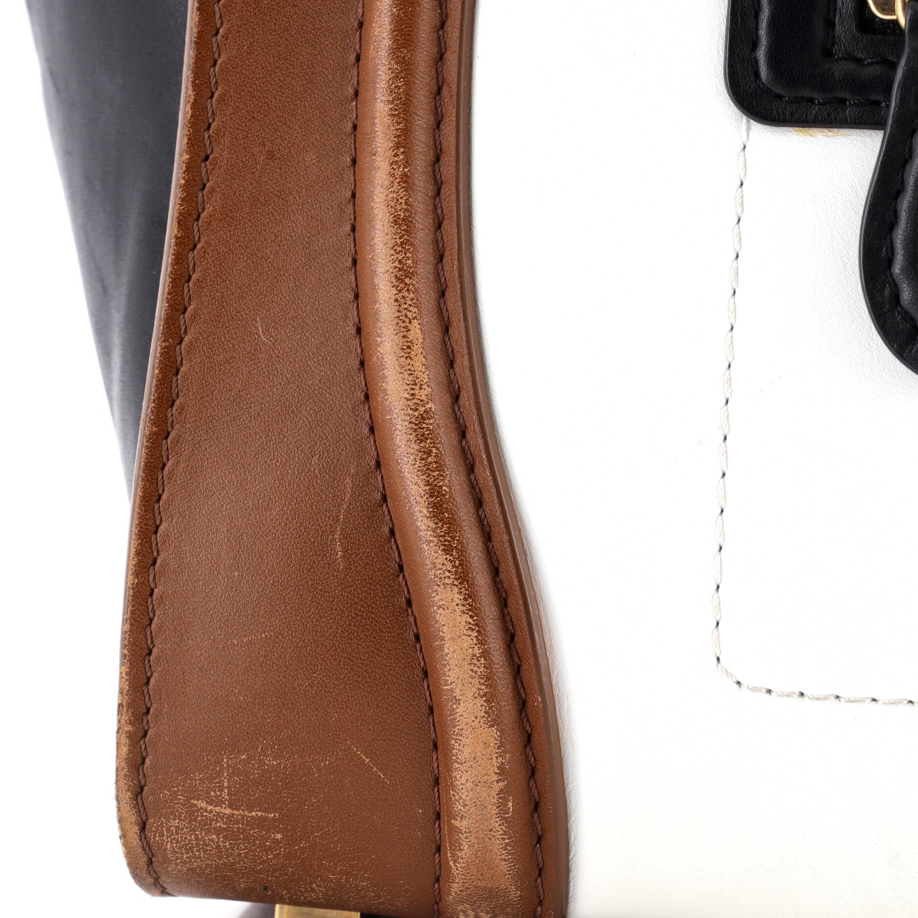 Tricolor Luggage Bag Leather Micro