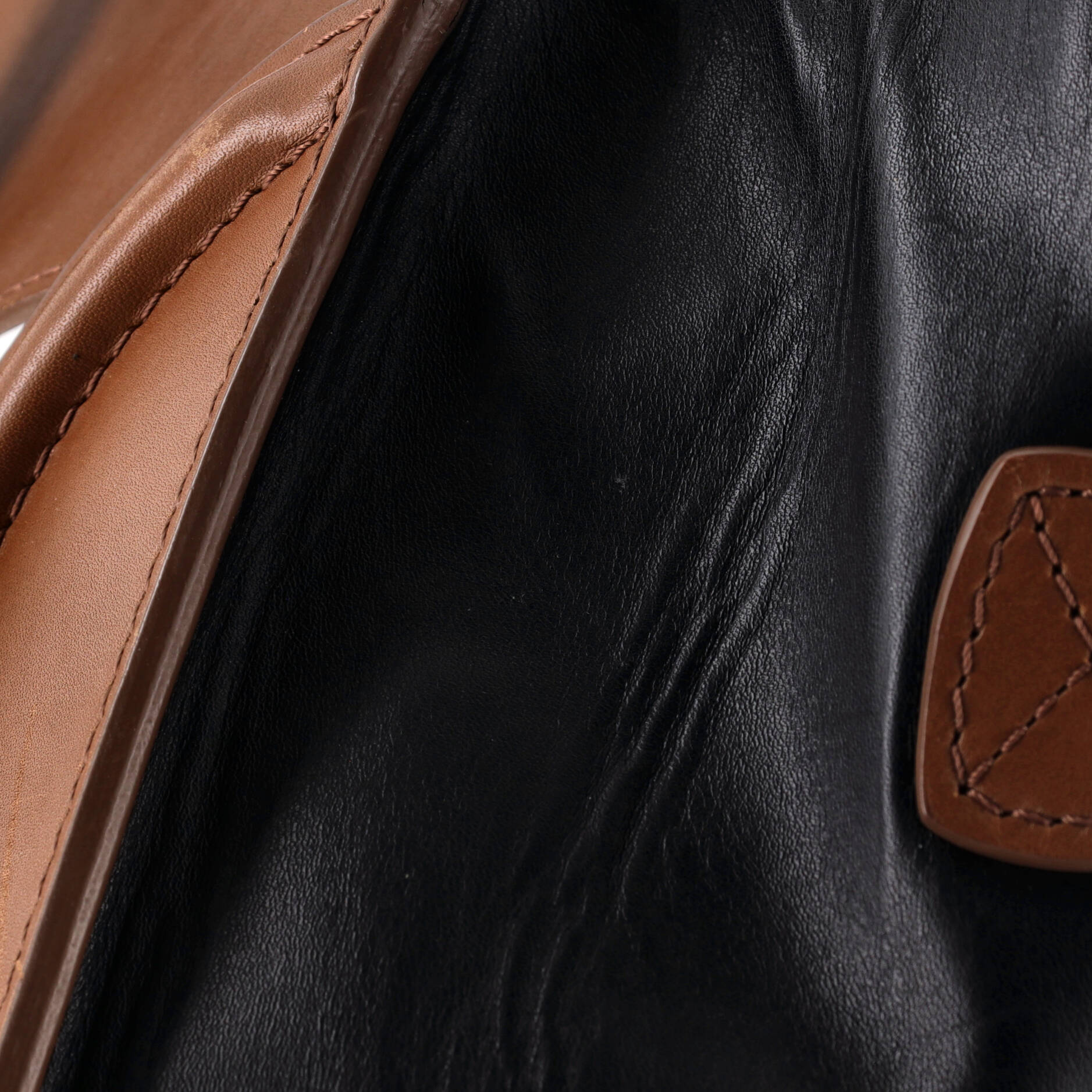 Tricolor Luggage Bag Leather Micro