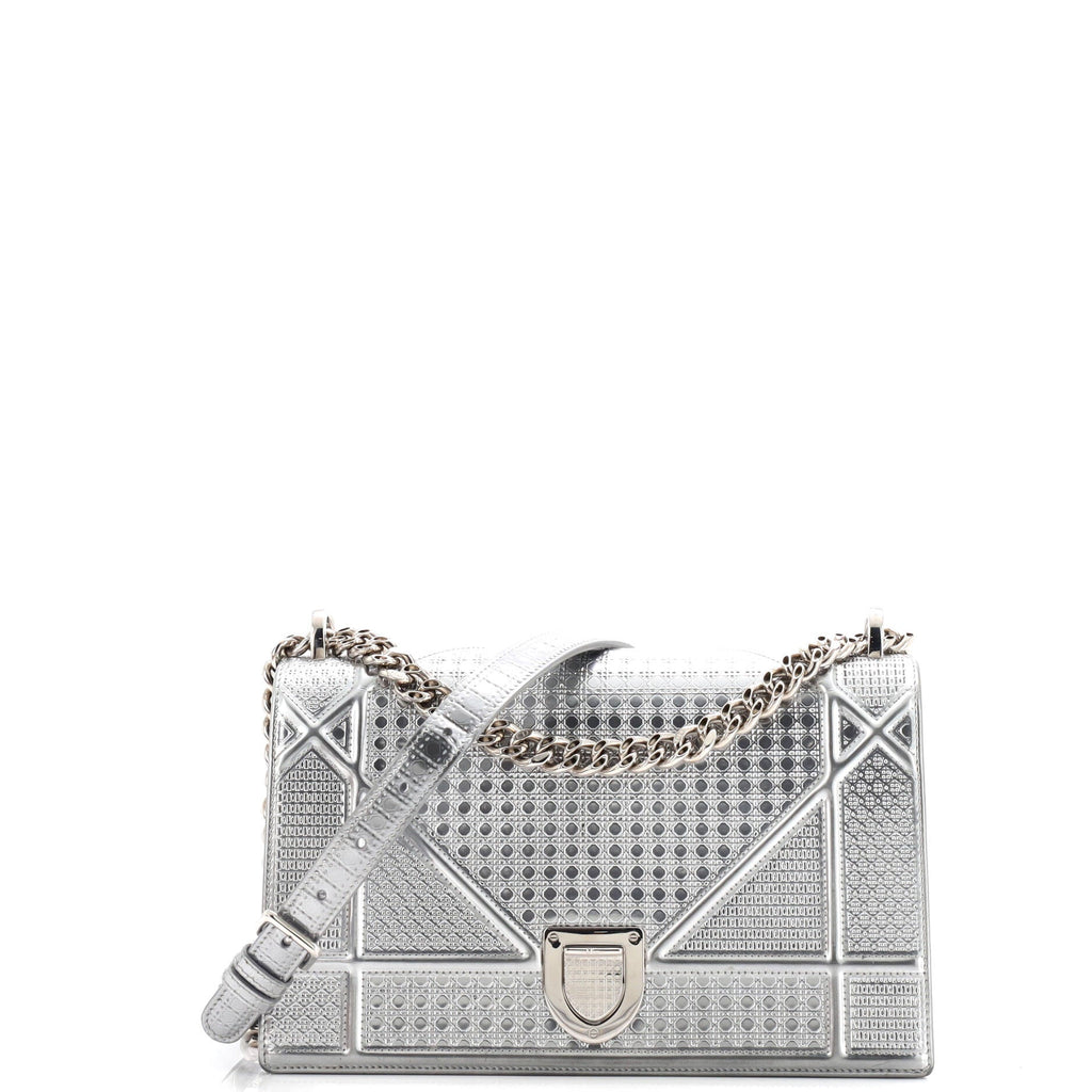 Diorama Flap Bag Cannage Embossed Calfskin Medium