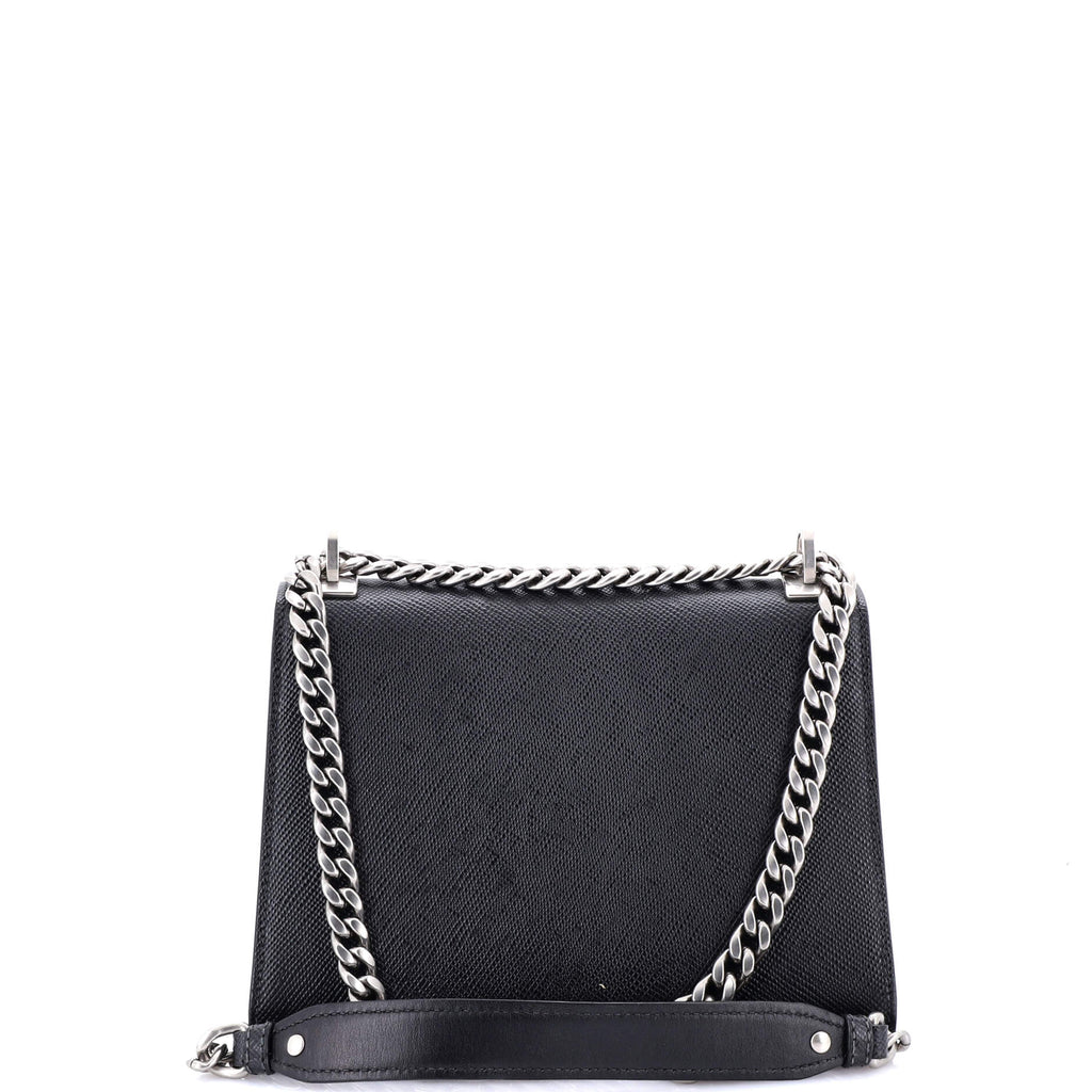 Monochrome Shoulder Bag Saffiano Leather Medium