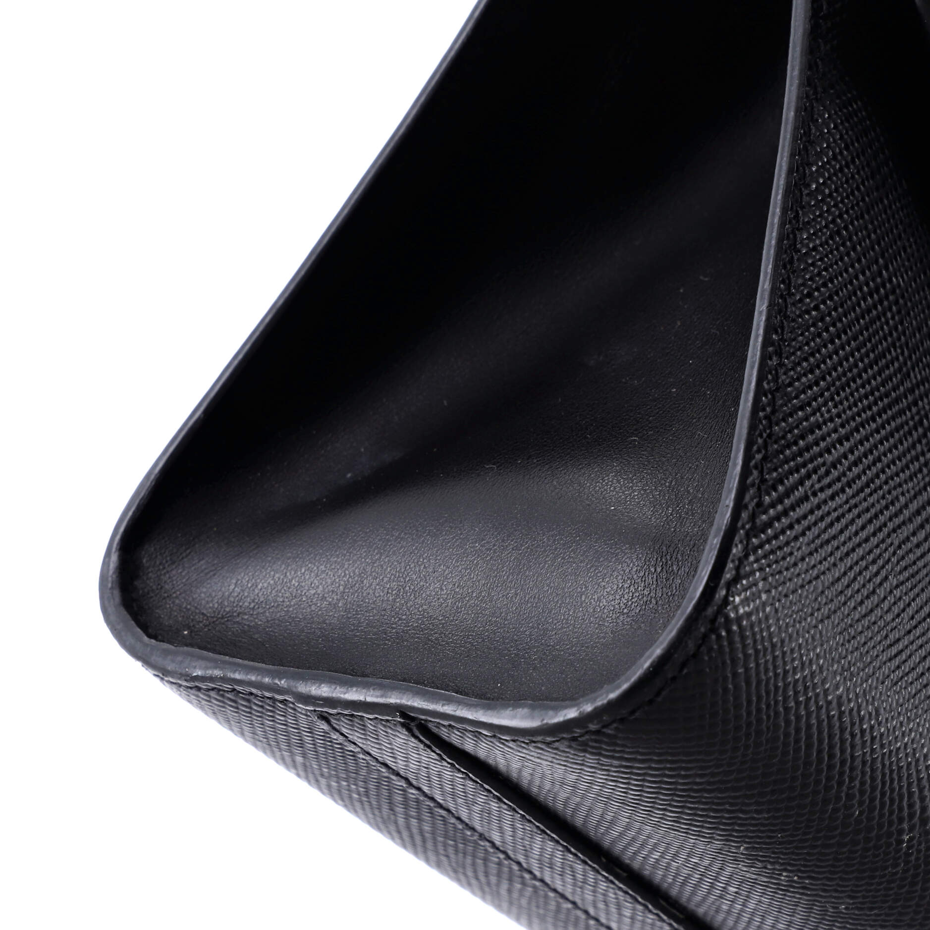 Monochrome Shoulder Bag Saffiano Leather Medium