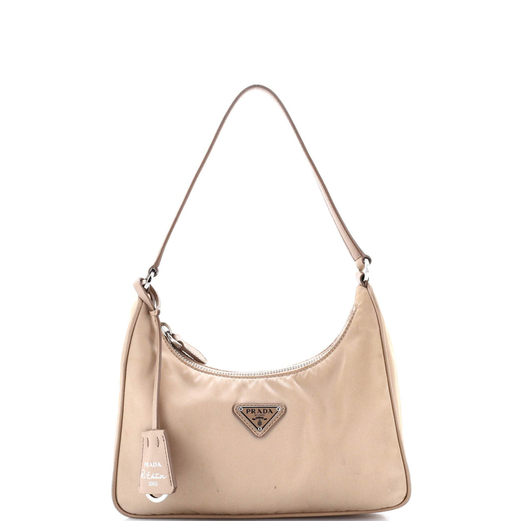 Re-Edition 2005 Hobo Tessuto with Saffiano Leather Mini