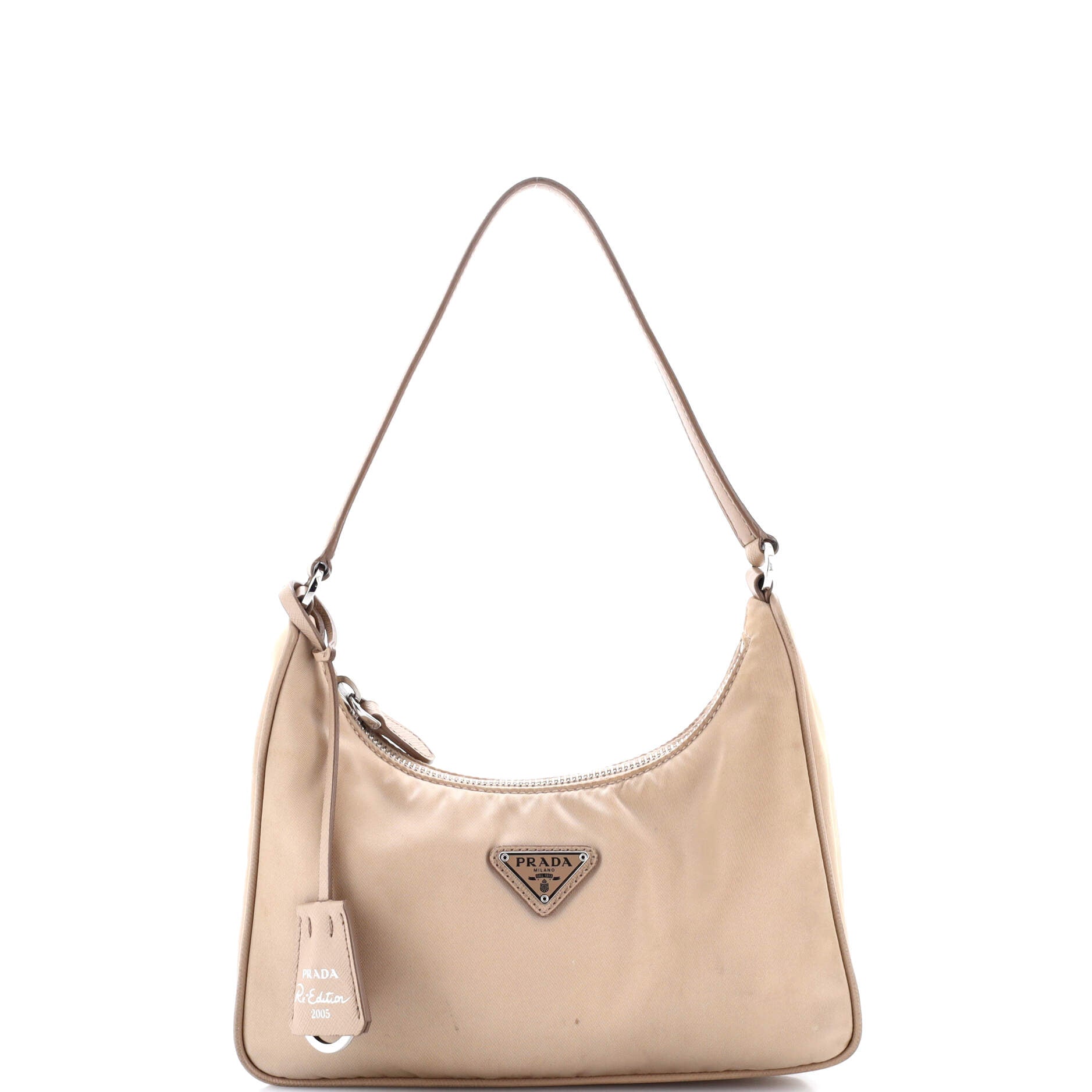 Re-Edition 2005 Hobo Tessuto with Saffiano Leather Mini