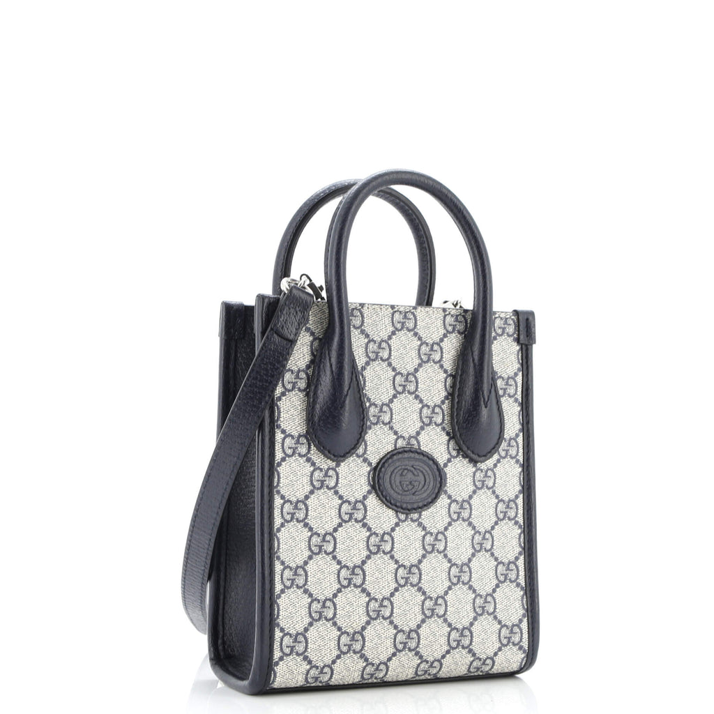 Interlocking G Patch Tote GG Coated Canvas Mini