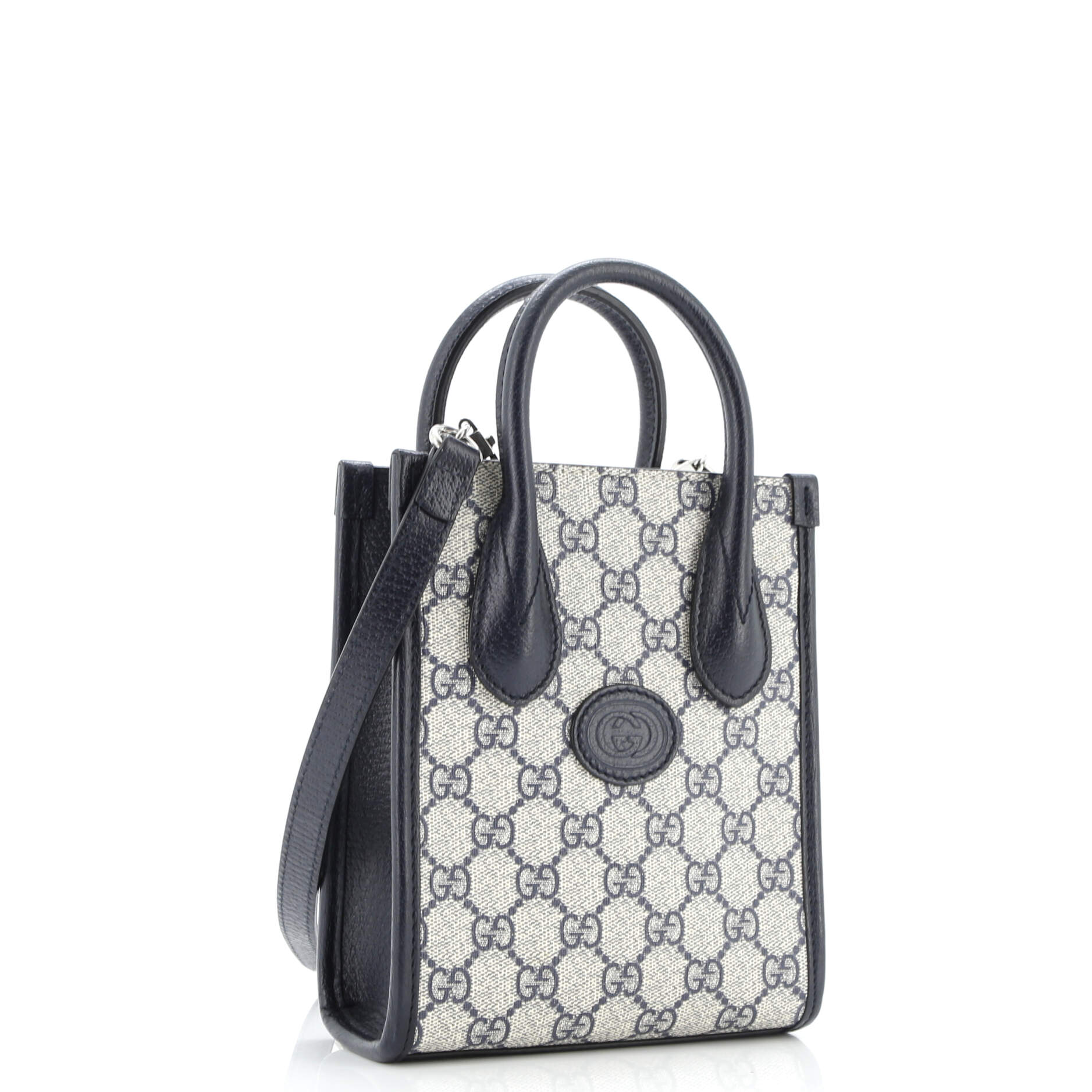 Interlocking G Patch Tote GG Coated Canvas Mini