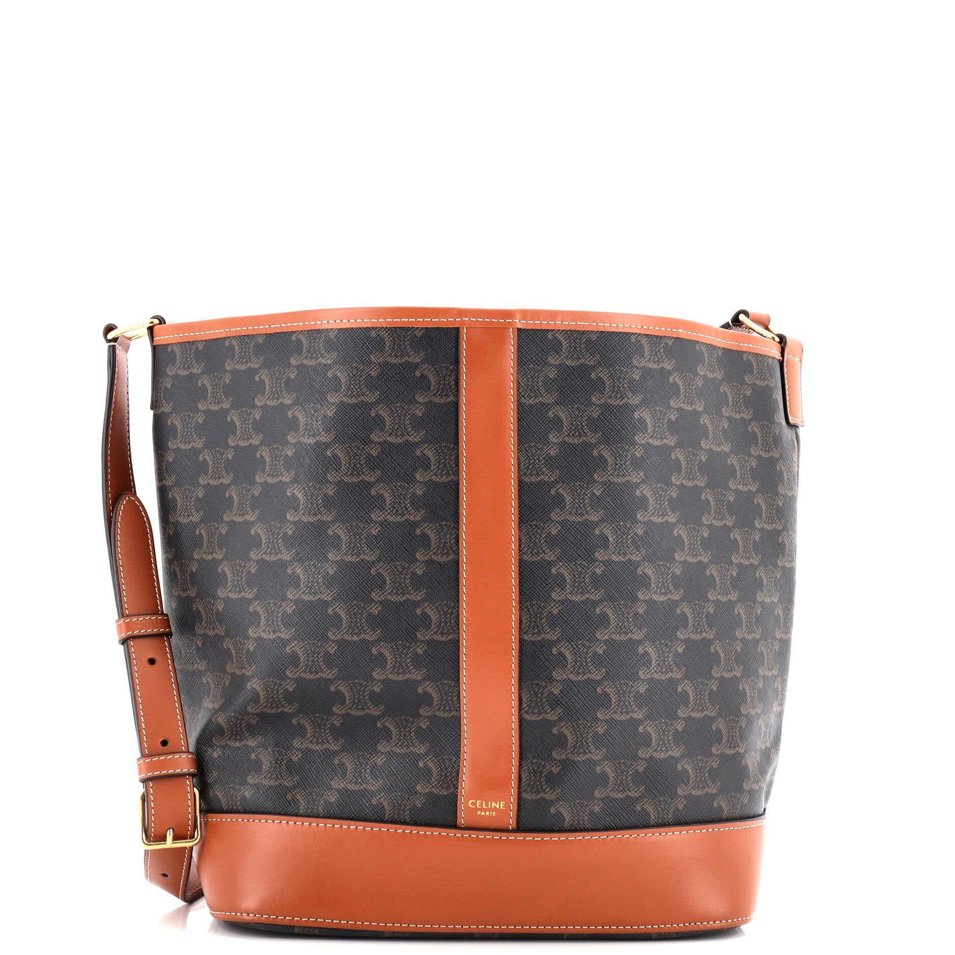 Bucket Bag Triomphe Coated Canvas Medium