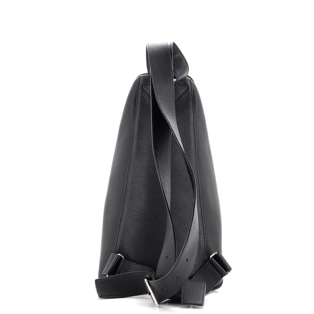 Triangle Zip Backpack Leather