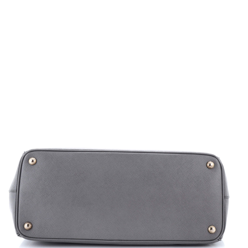 Double Zip Lux Tote Saffiano Leather Medium