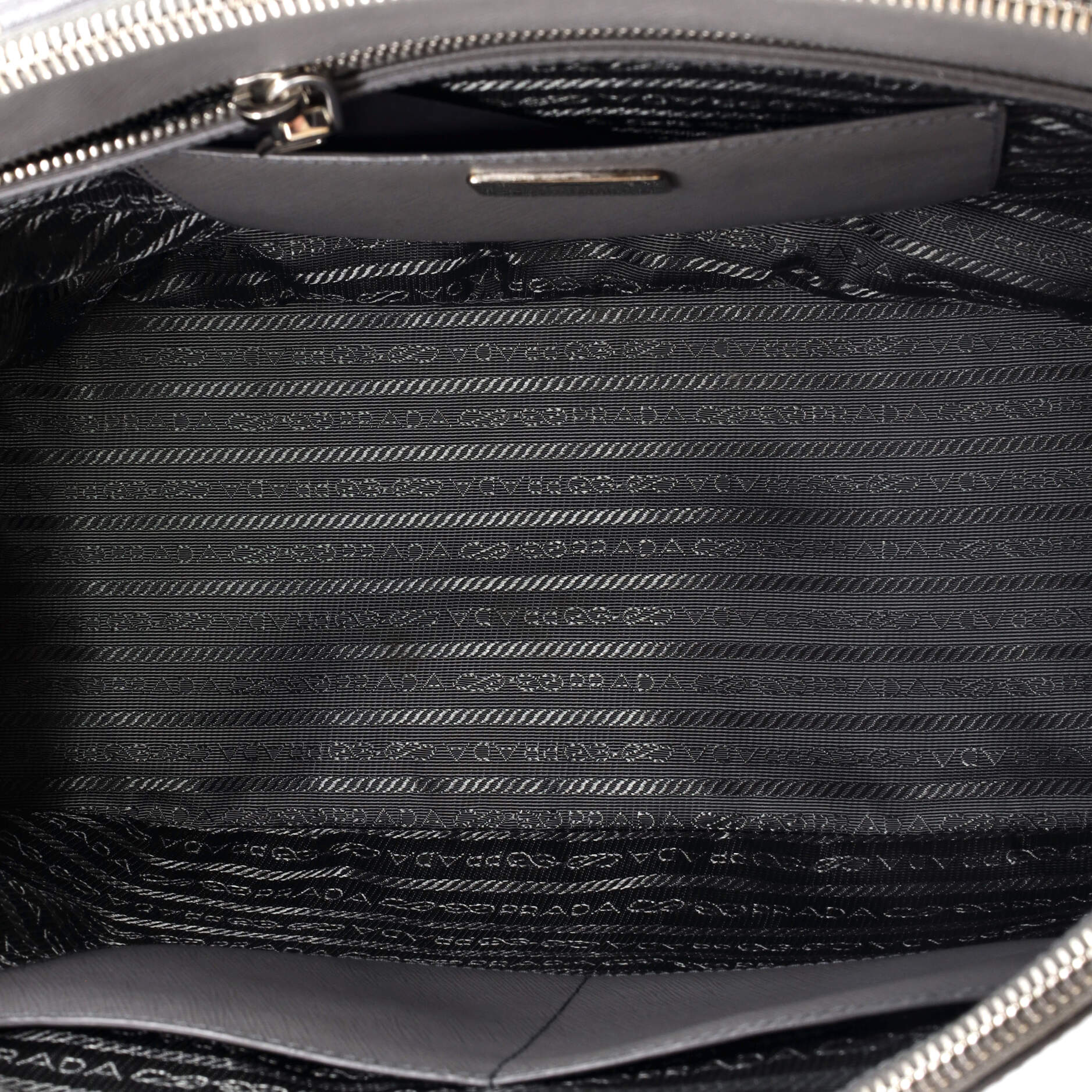 Double Zip Lux Tote Saffiano Leather Medium