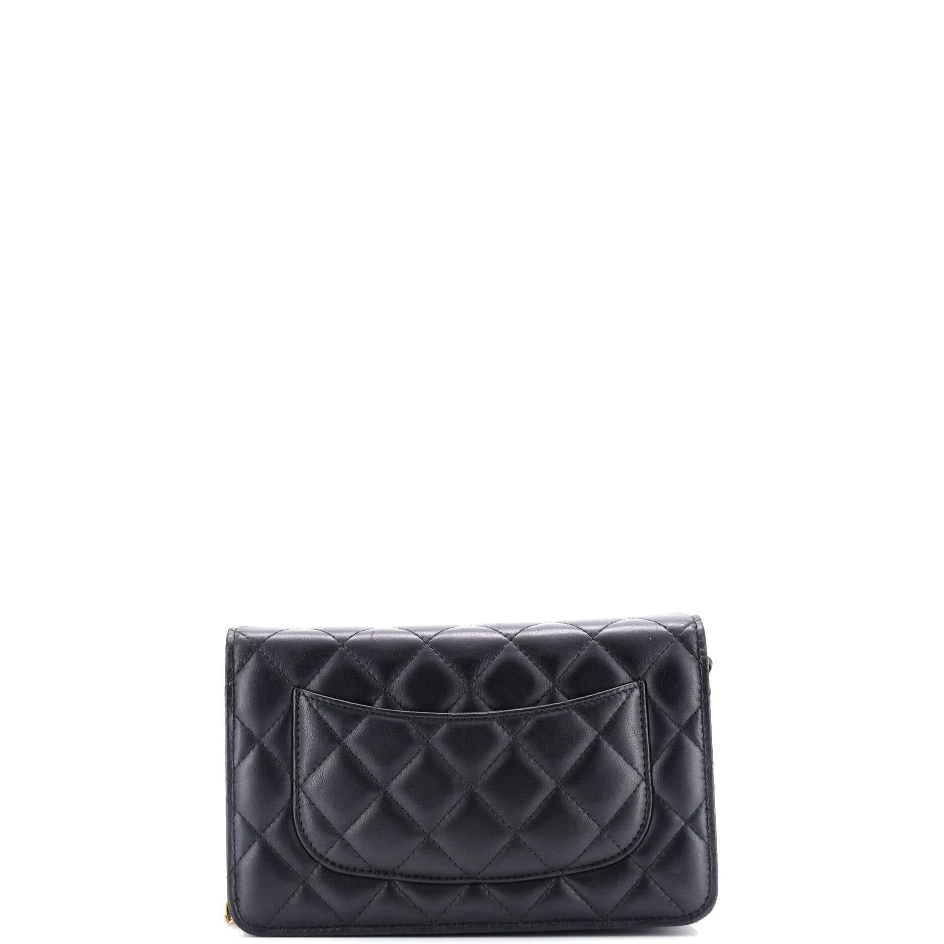 Wallet on Chain Quilted Lambskin