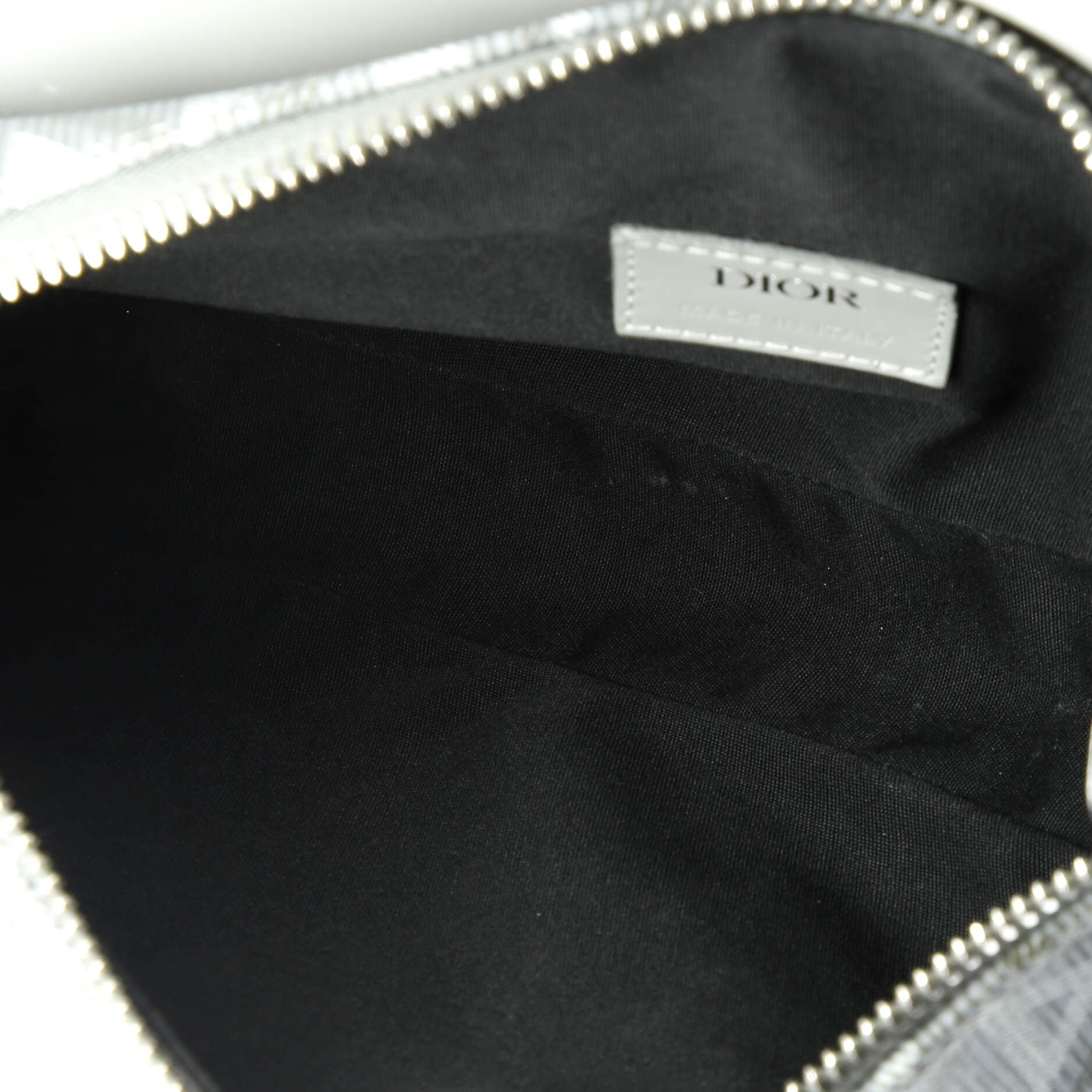 Saddle Crossbody Bag CD Diamond Coated Canvas and Leather