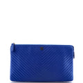 Classic Double Pocket Zip Pouch Chevron Caviar Medium