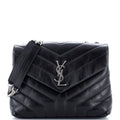 Loulou Shoulder Bag Matelasse Chevron Leather Small
