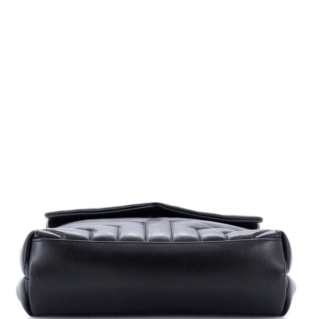 Loulou Shoulder Bag Matelasse Chevron Leather Small