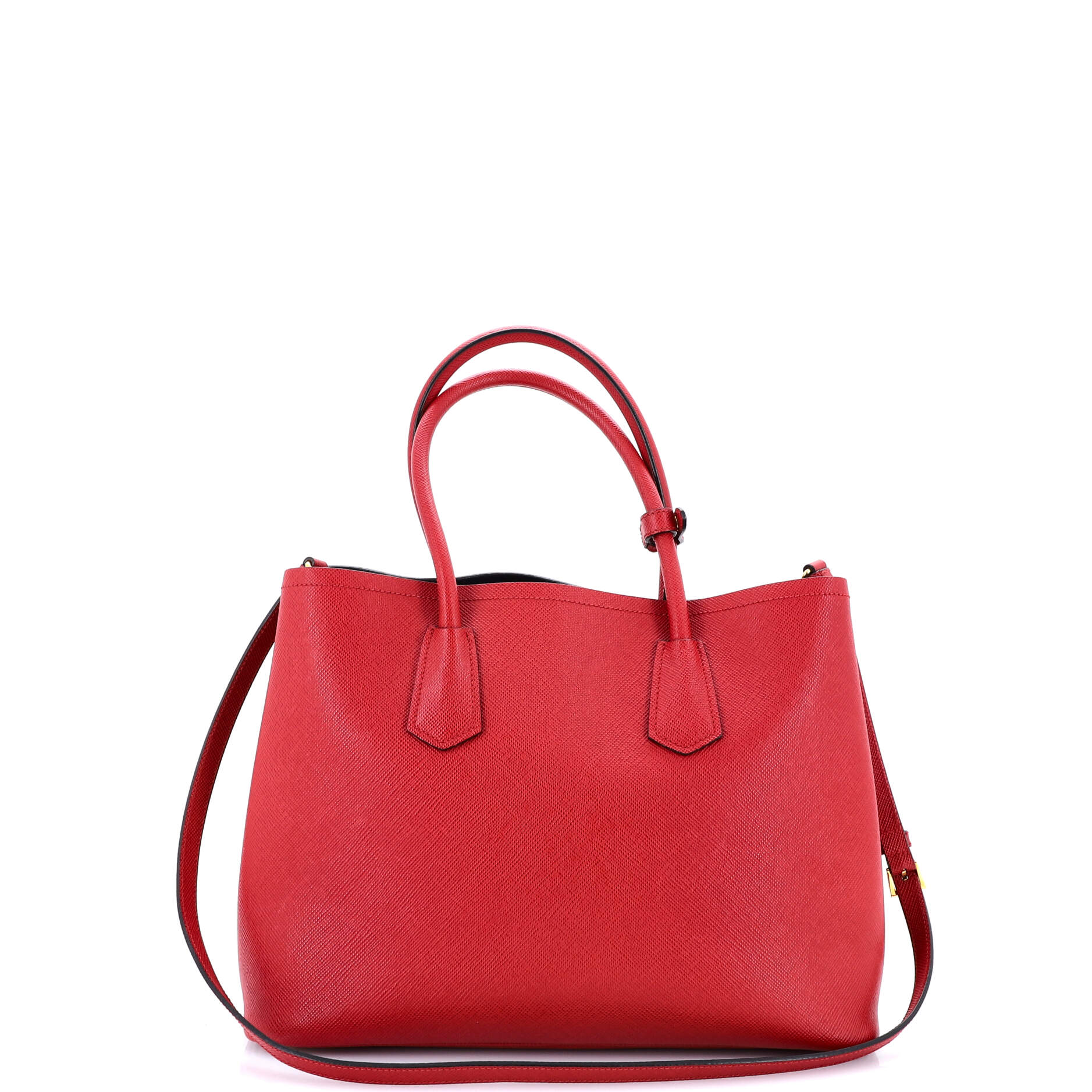 Cuir Double Tote Saffiano Leather Large