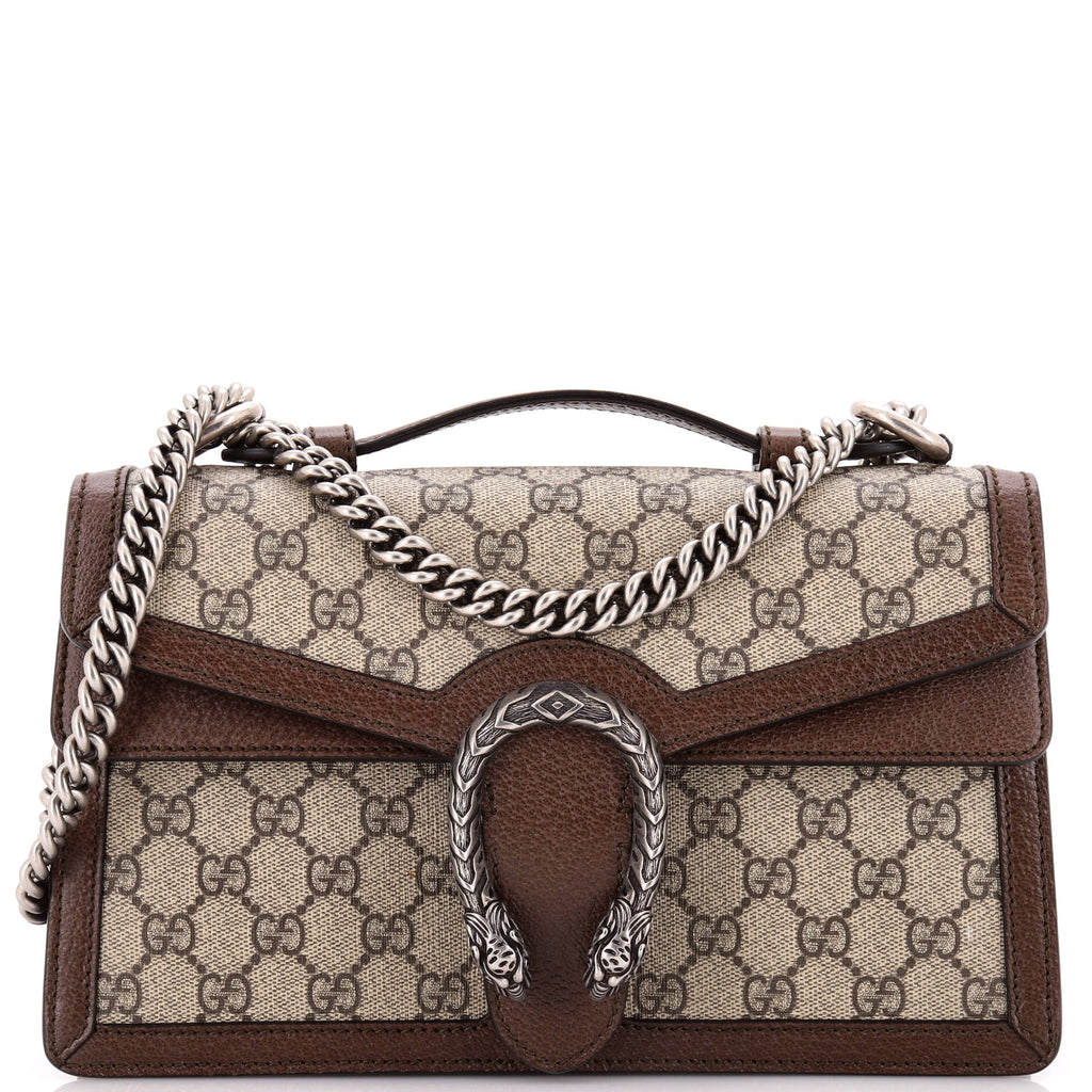 Dionysus Top Handle Chain Bag GG Coated Canvas Small