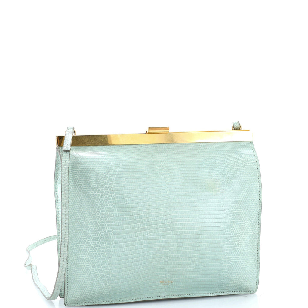 Clasp Crossbody Bag Lizard Mini