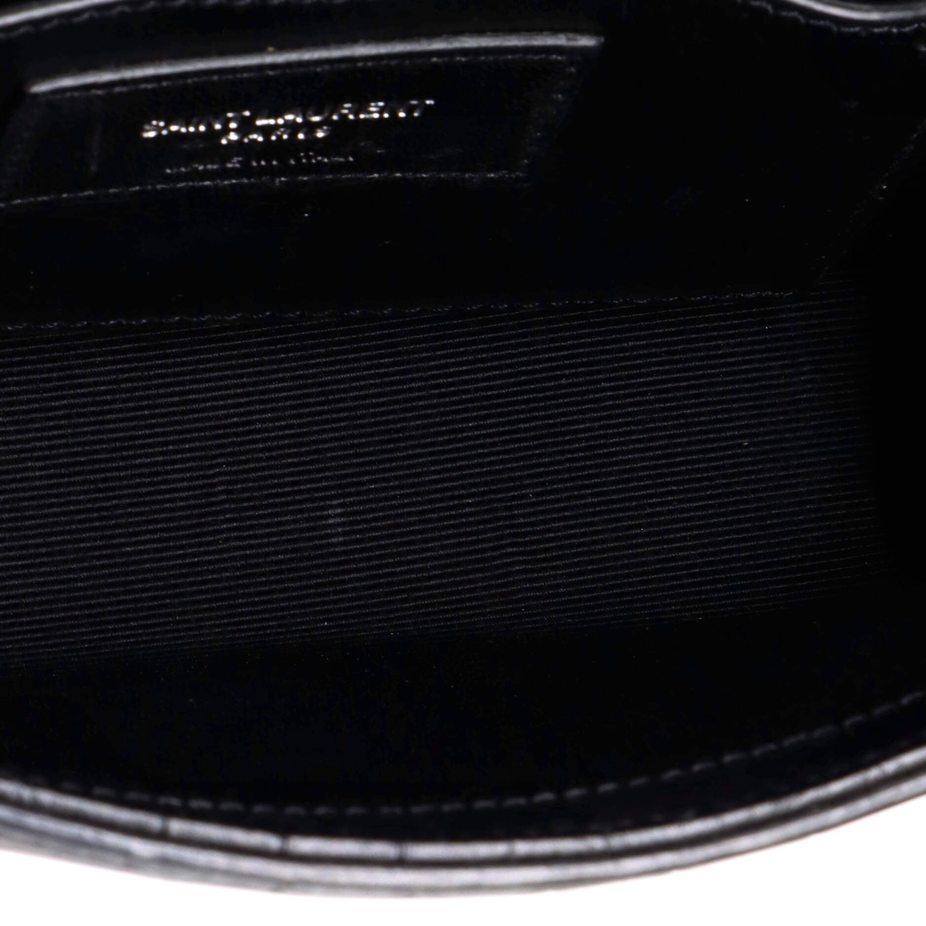 Classic Monogram Tassel Crossbody Bag Crocodile Embossed Leather Small