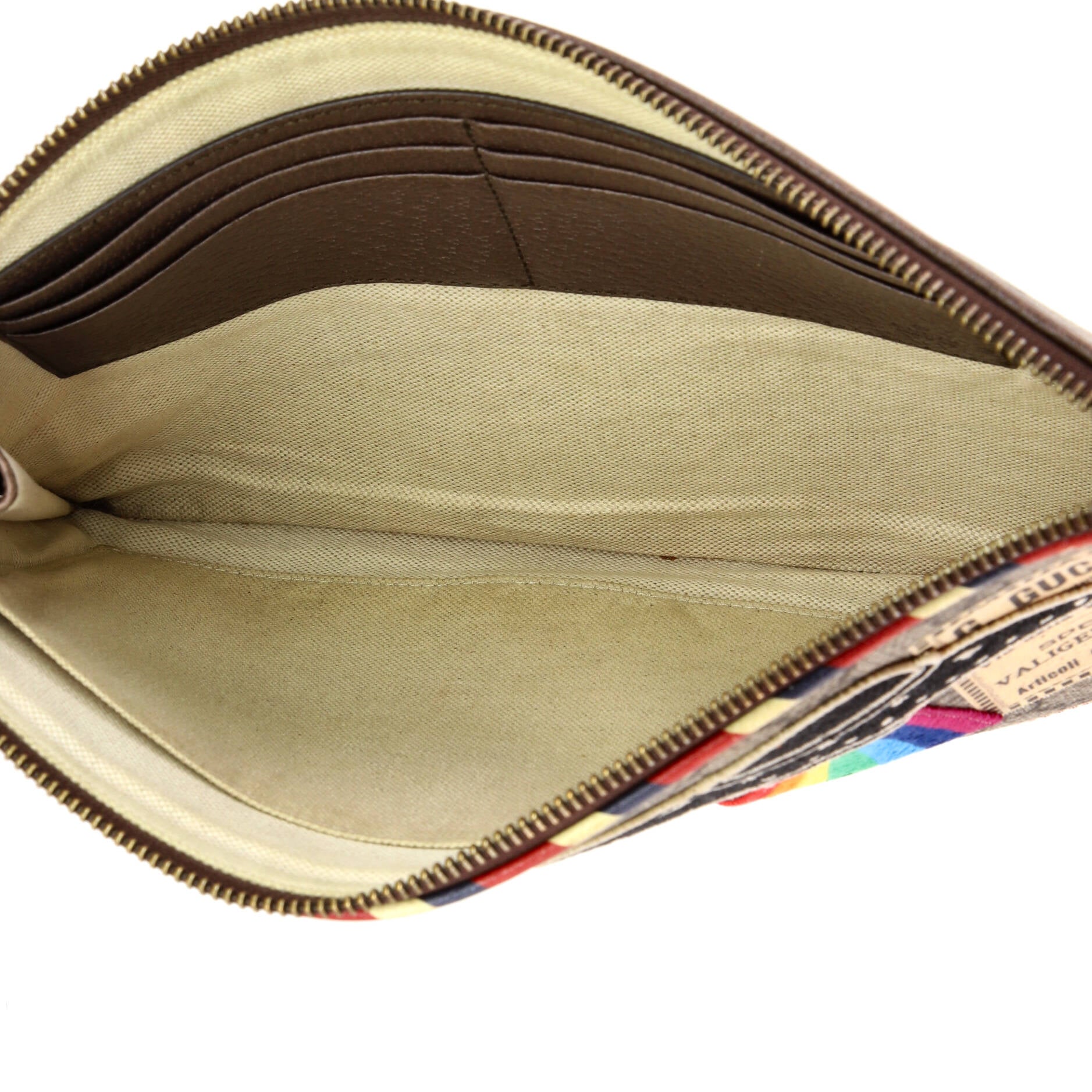 Courrier Pouch GG Coated Canvas with Applique