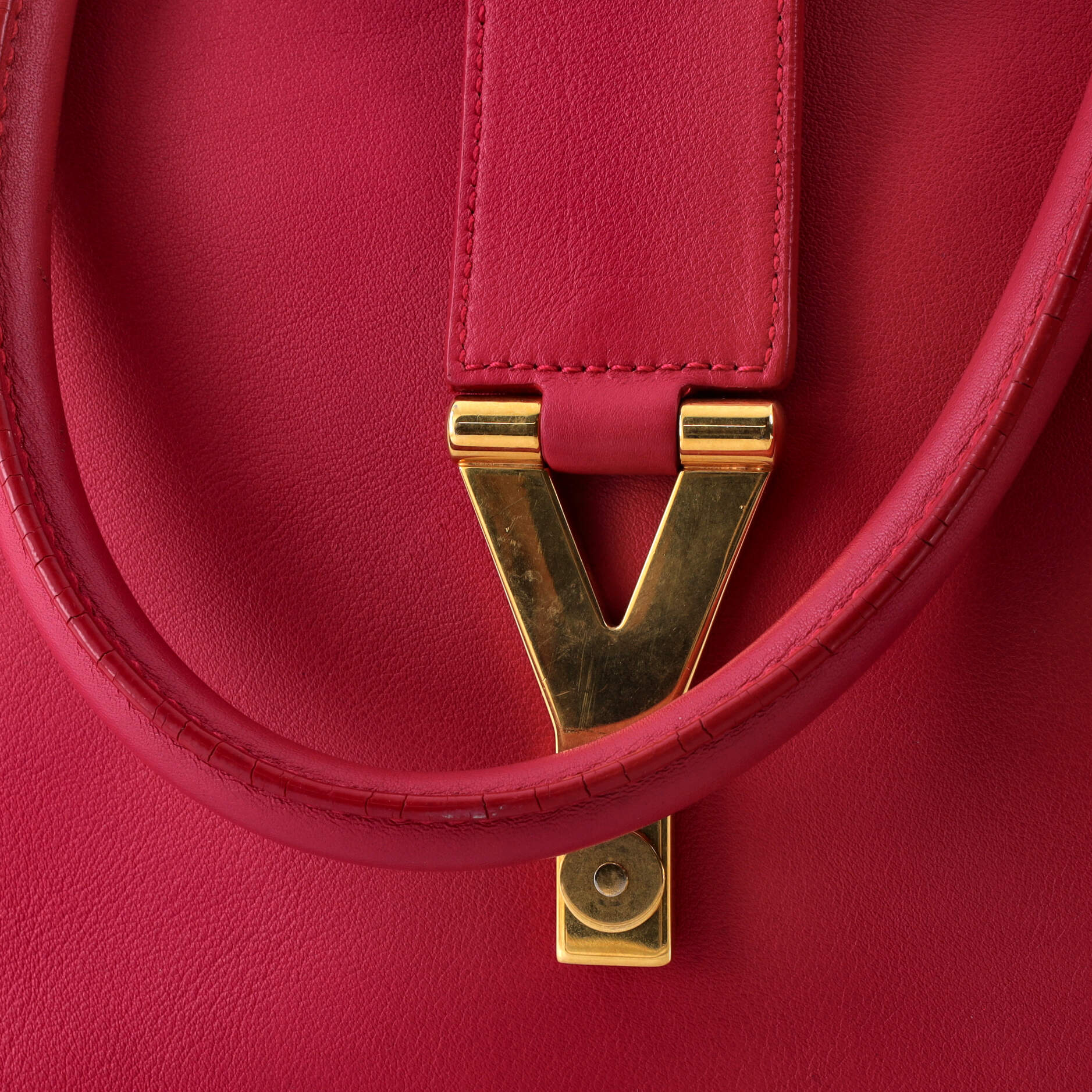 Classic Y Cabas Leather Large