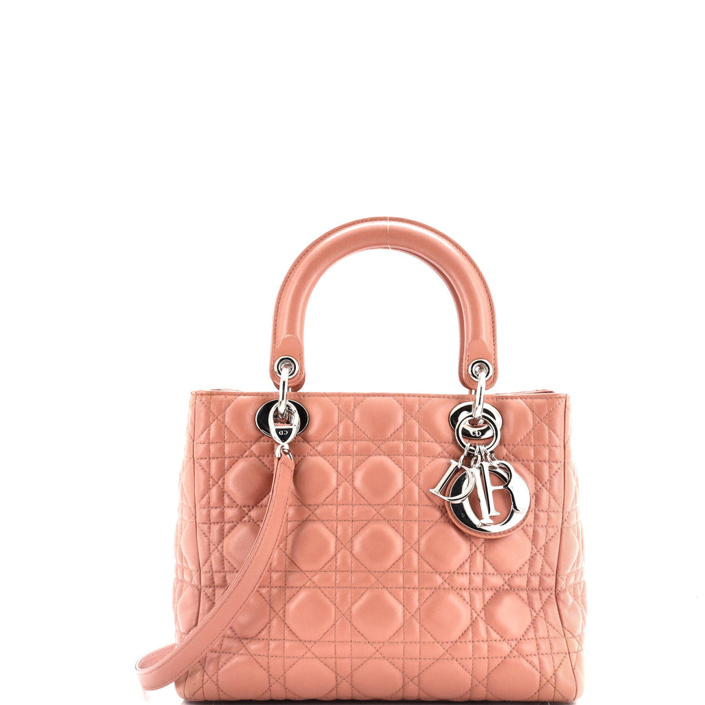Lady Dior Bag Cannage Quilt Lambskin Medium