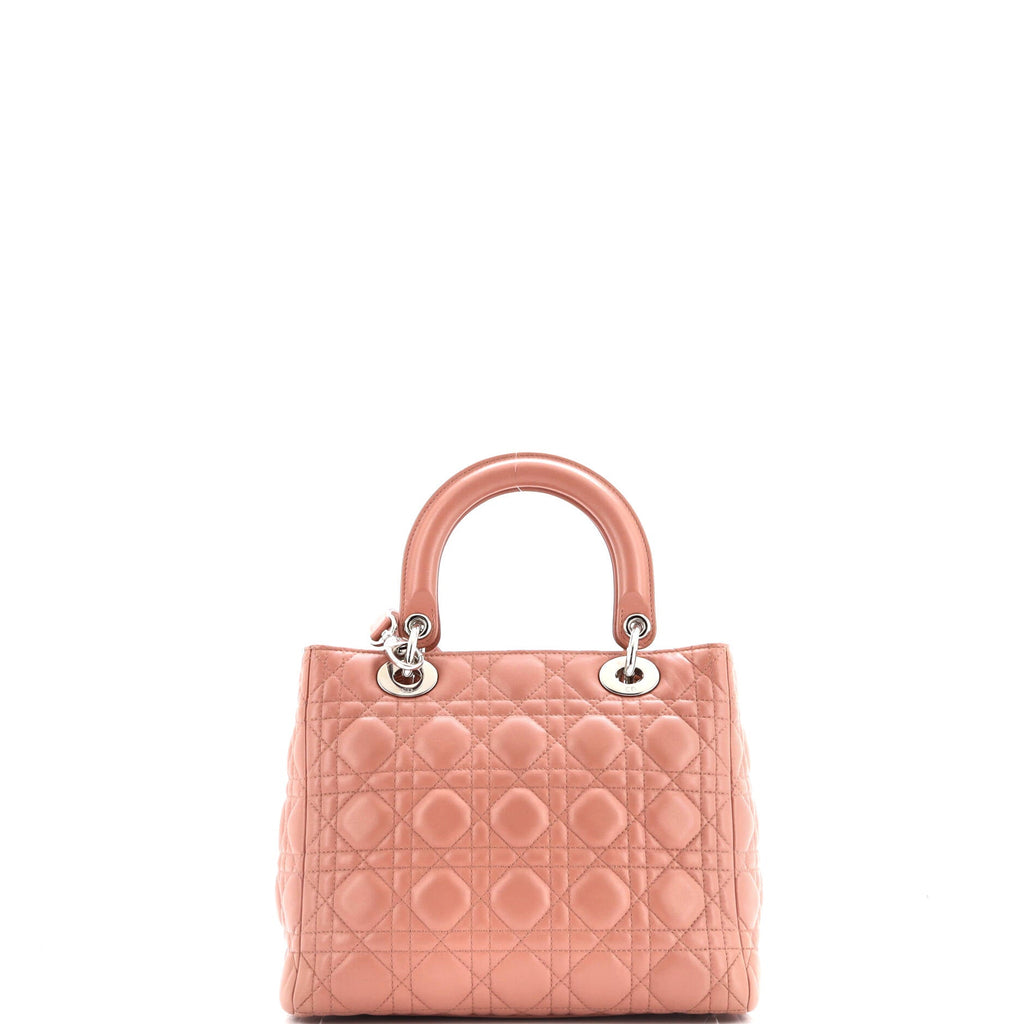 Lady Dior Bag Cannage Quilt Lambskin Medium