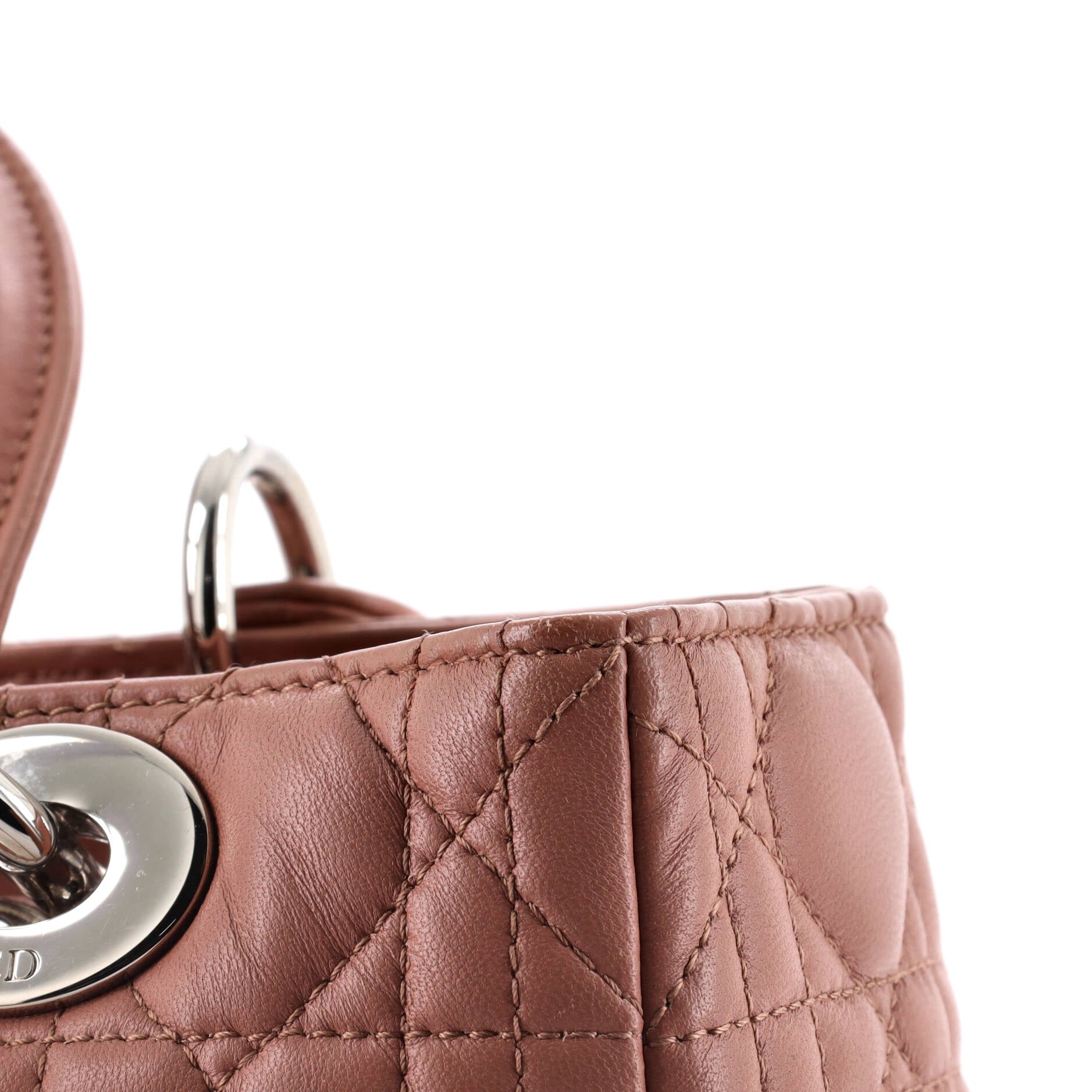 Lady Dior Bag Cannage Quilt Lambskin Medium