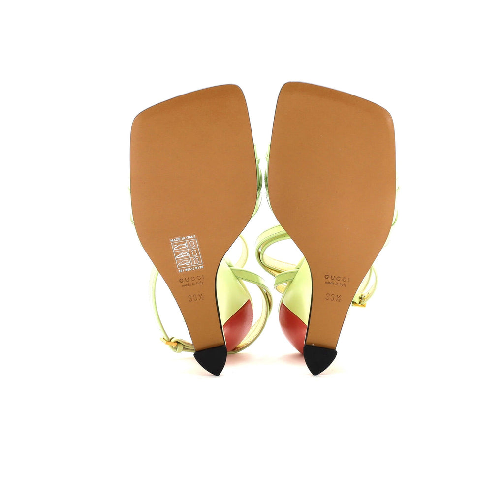 Women's Snake Head Wedge Sandals Leather