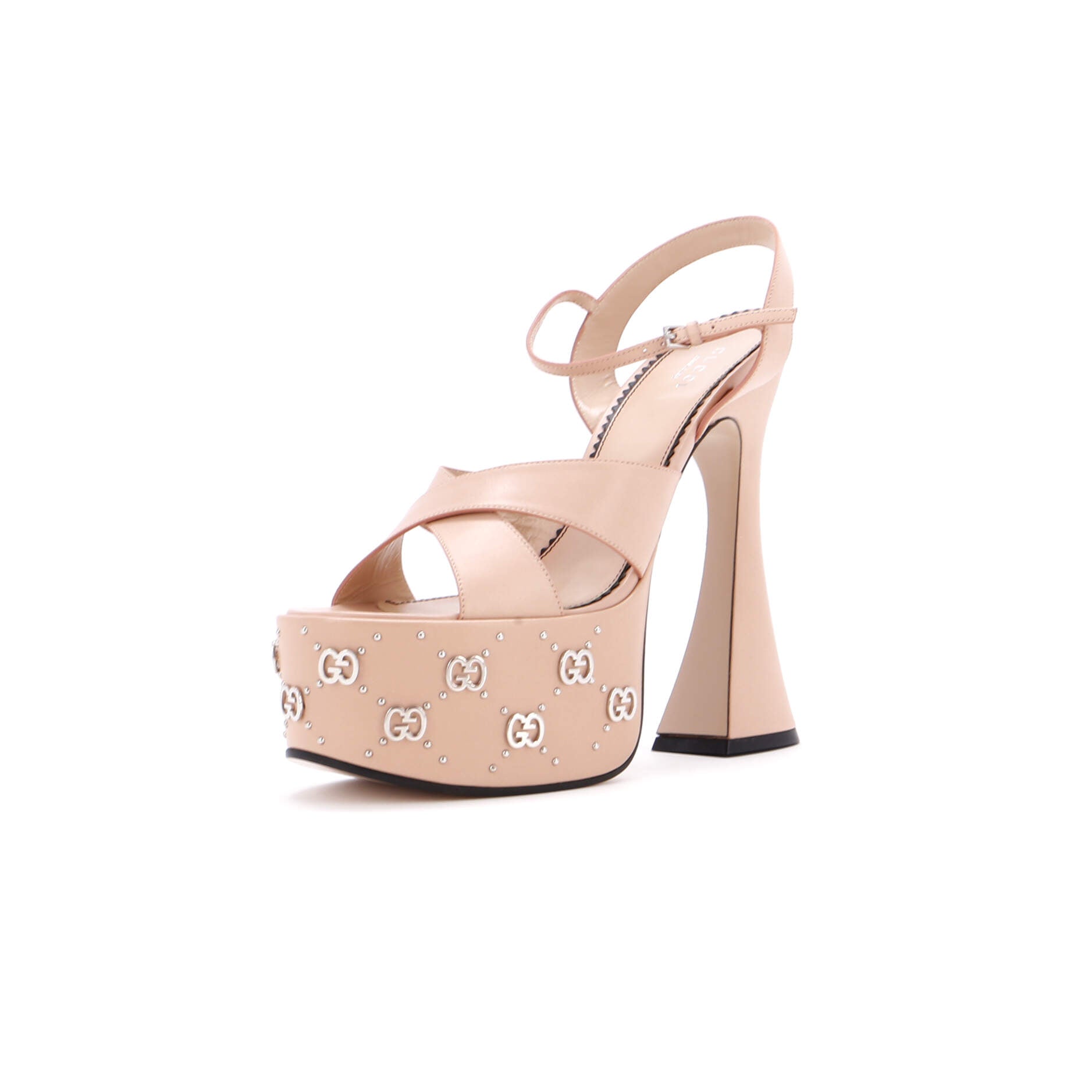 Women's Janaya GG Studded Platform Sandals Leather