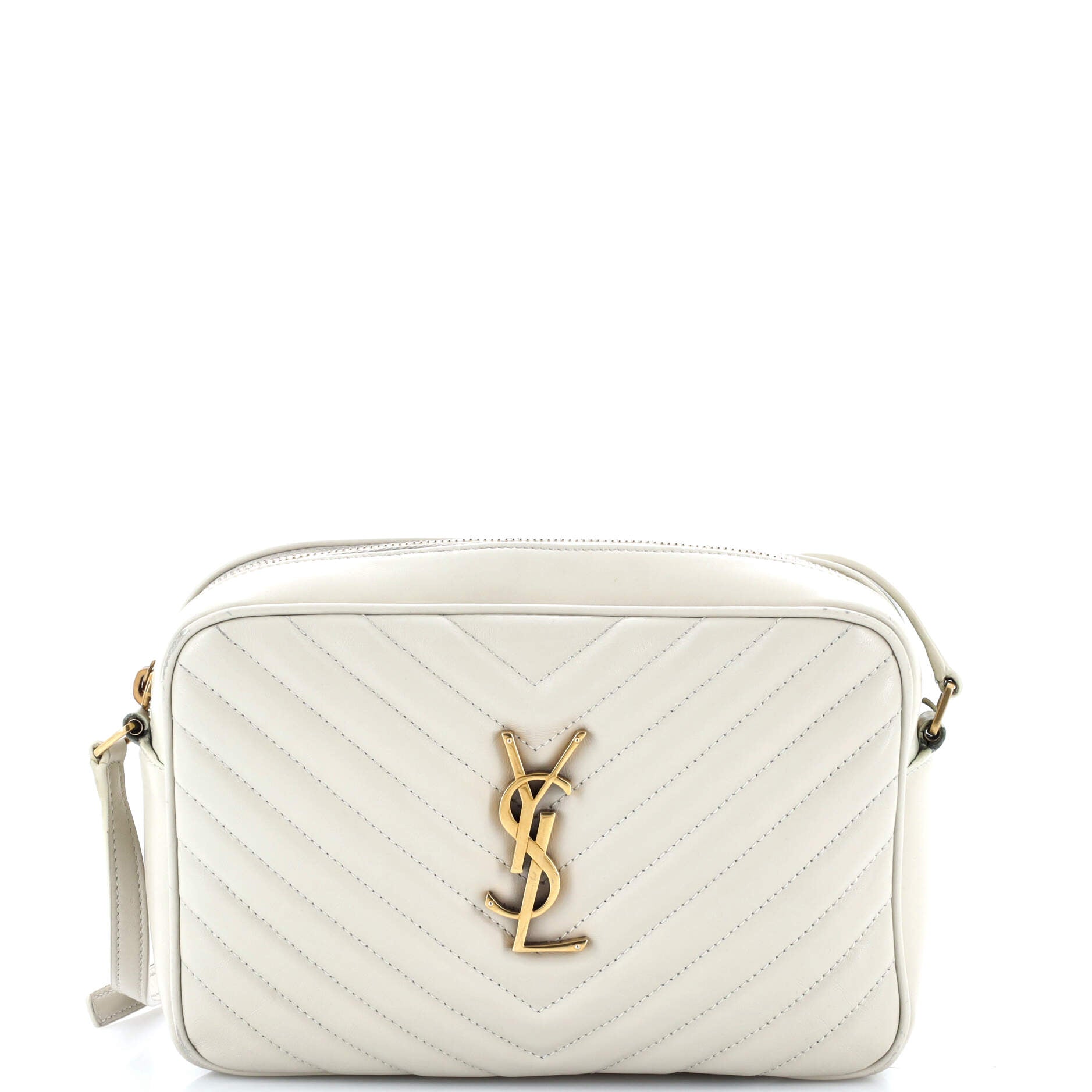 Lou Camera Bag Matelasse Chevron Leather Small