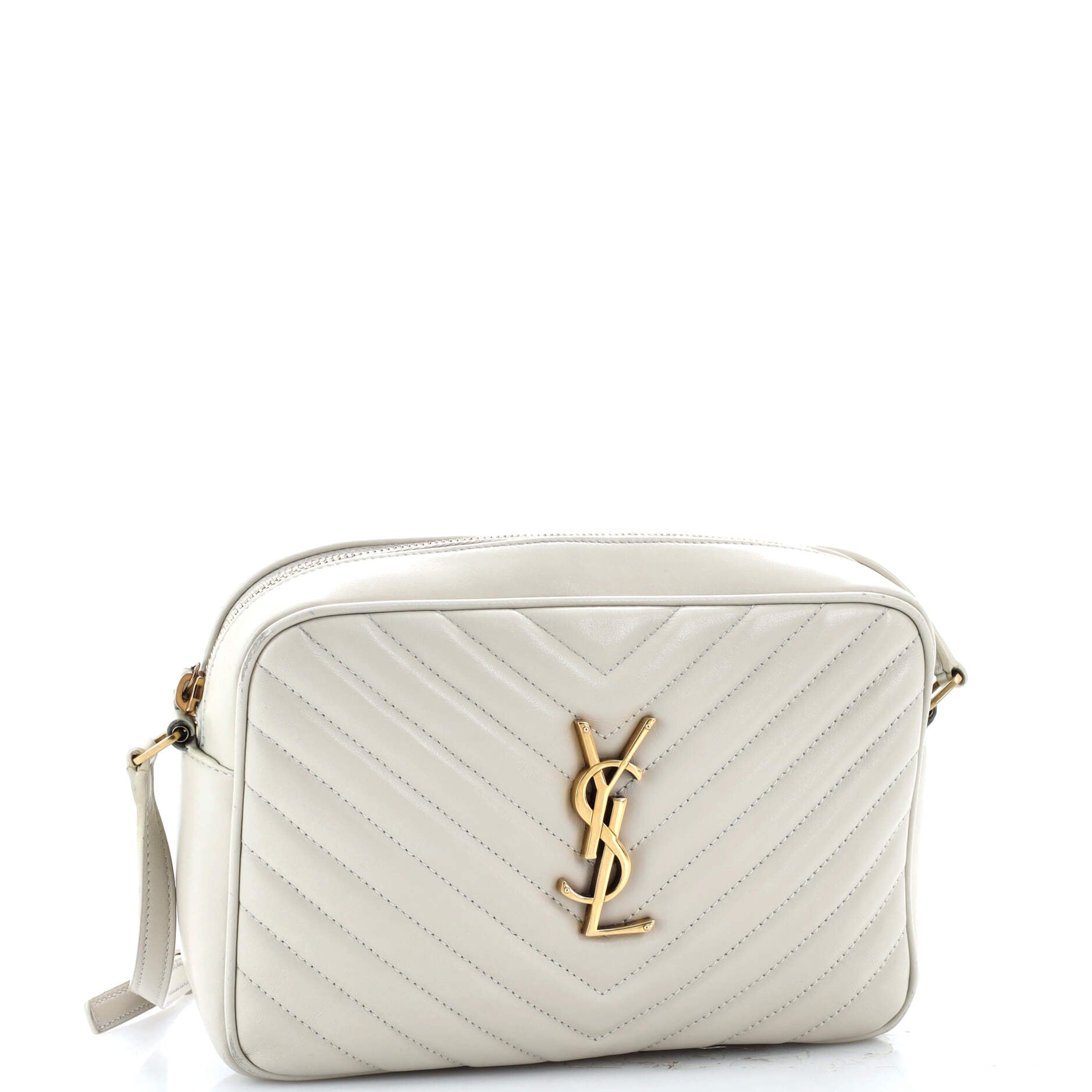 Lou Camera Bag Matelasse Chevron Leather Small