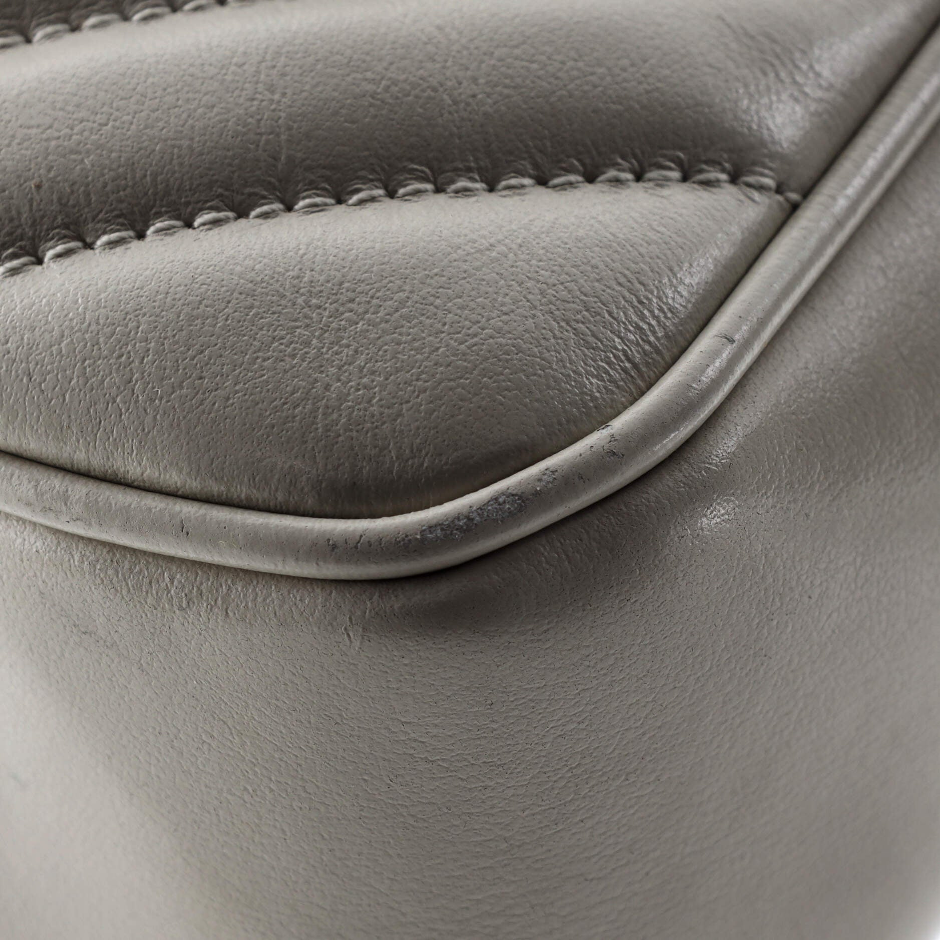 Lou Camera Bag Matelasse Chevron Leather Small
