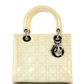 Lady Dior Bag Cannage Quilt Patent Medium