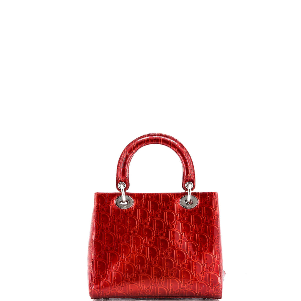 Vintage Lady Dior Bag Ultimate Embossed Patent Medium
