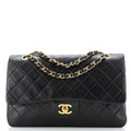 Vintage Classic Double Flap Bag Quilted Lambskin Medium