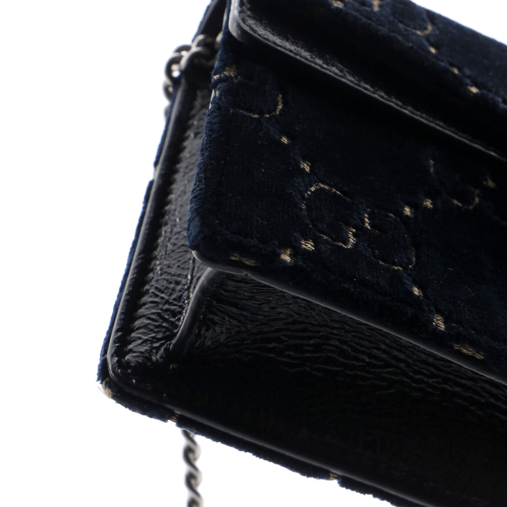 Dionysus Bag GG Velvet Super Mini