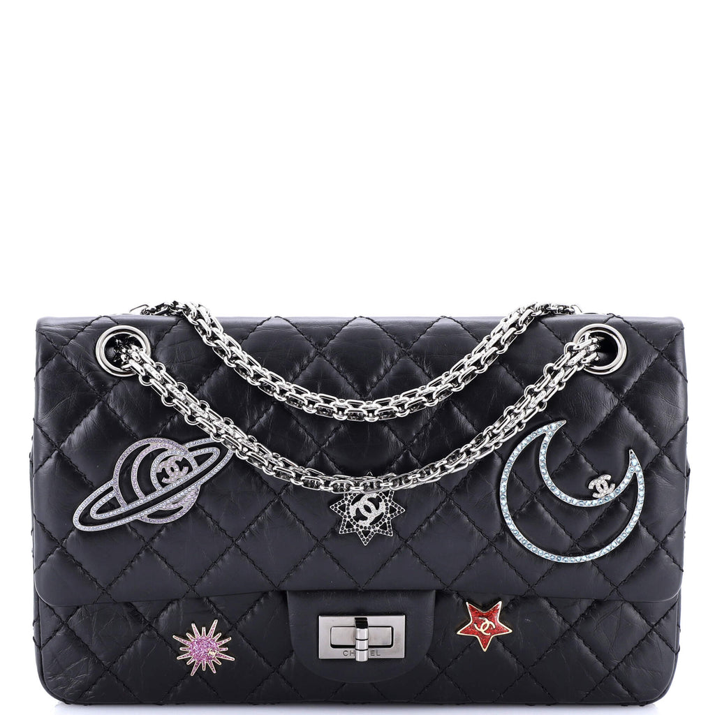 Space Charms Reissue 2.55 Flap Bag Quilted Aged Calfskin 225