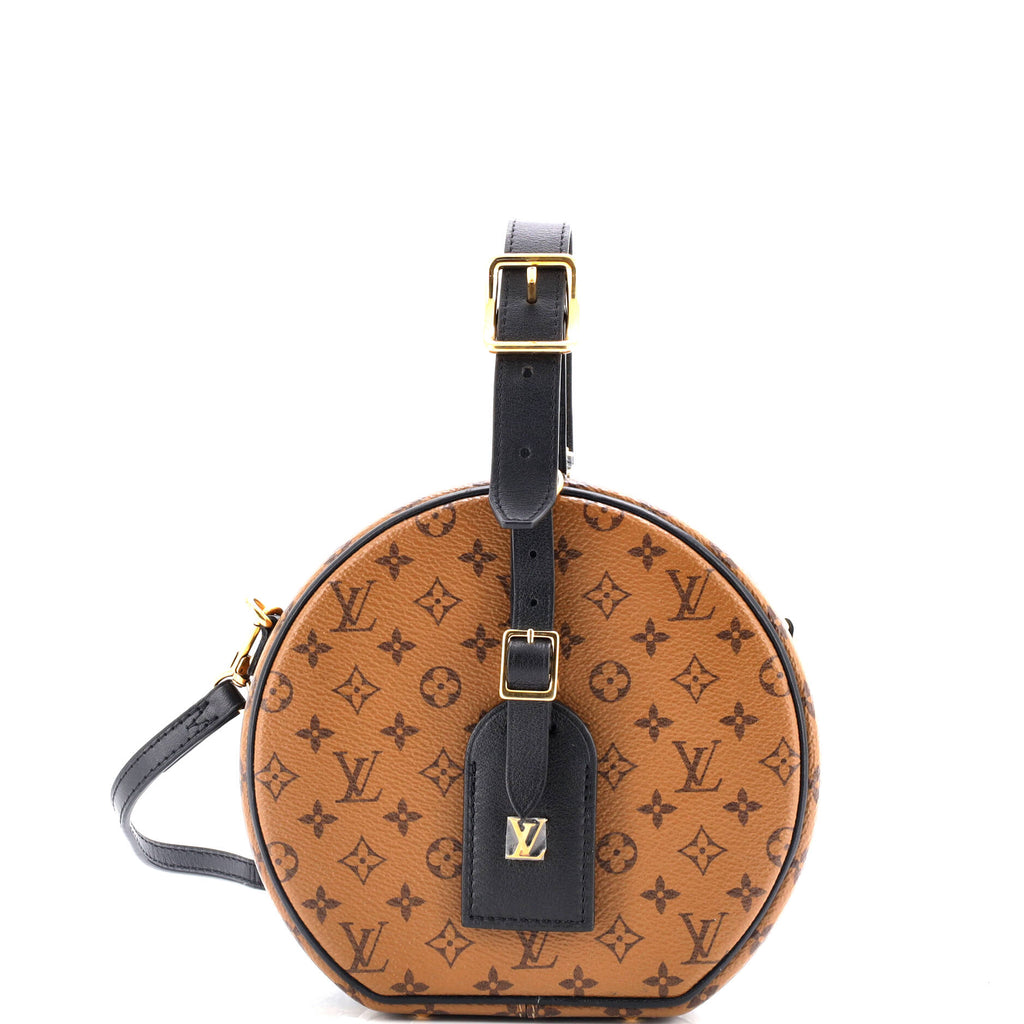 Petite Boite Chapeau Bag Reverse Monogram Canvas