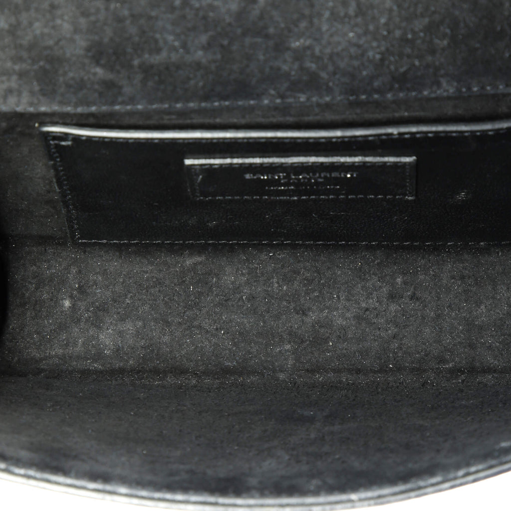 Classic Monogram Tassel Crossbody Bag Crocodile Embossed Leather Small