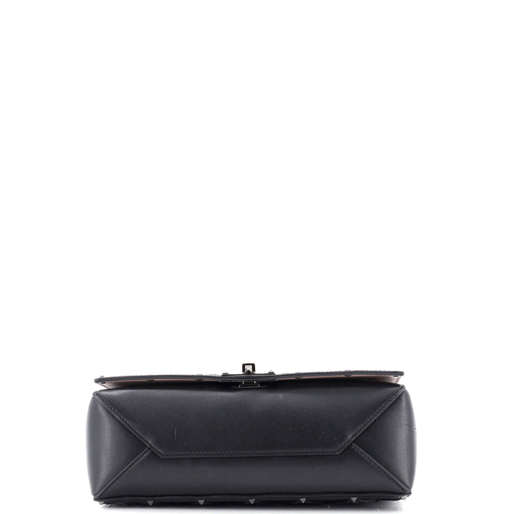 Rockstud Beehive Chain Flap Bag Quilted Leather Medium